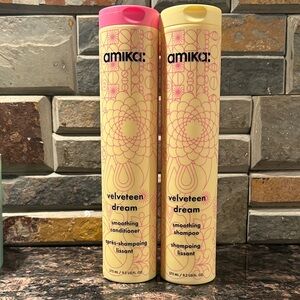 Amika Velveteen Dream Smoothing Duo - shampoo and conditioner 9.2 oz each